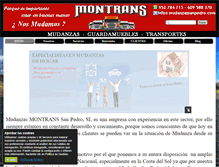 Tablet Screenshot of mudanzassanpedro.com